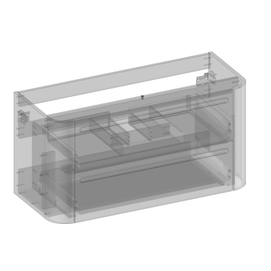 Kolekcja Gloria 2.0  Szafka pod umywalkę, dwie szuflady, wbudowany organizer, wykończenie gładkie| Sklep.devo.pl