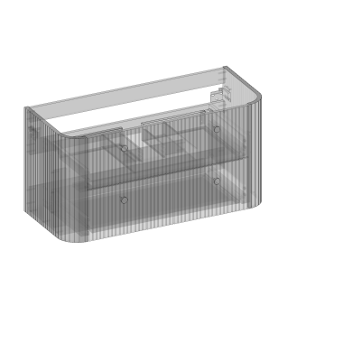 Kolekcja Gloria 2.0  Szafka pod umywalkę, dwie szuflady, wbudowany organizer, wykończenie ryflowane| Sklep.devo.pl