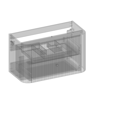 Kolekcja Gloria 2.0 Szafka pod blat i umywalkę nablatową, dwie szuflady, wbudowany organizer,ryflowane z uchwytem| Sklep.devo.pl