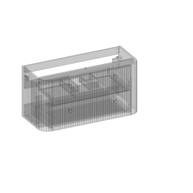 Kolekcja Gloria 2.0 Szafka pod blat i umywalkę nablatową, dwie szuflady, wbudowany organizer,ryflowane z uchwytem| Sklep.devo.pl