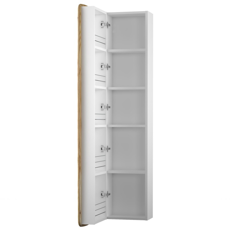 kolekcja Oval Słupek wiszący, jedne drzwi, lewy lub prawy, półki z płyty | Sklep.devo.pl