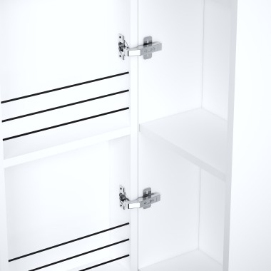 kolekcja Oval Słupek wiszący, jedne drzwi, lewy lub prawy, półki z płyty | Sklep.devo.pl