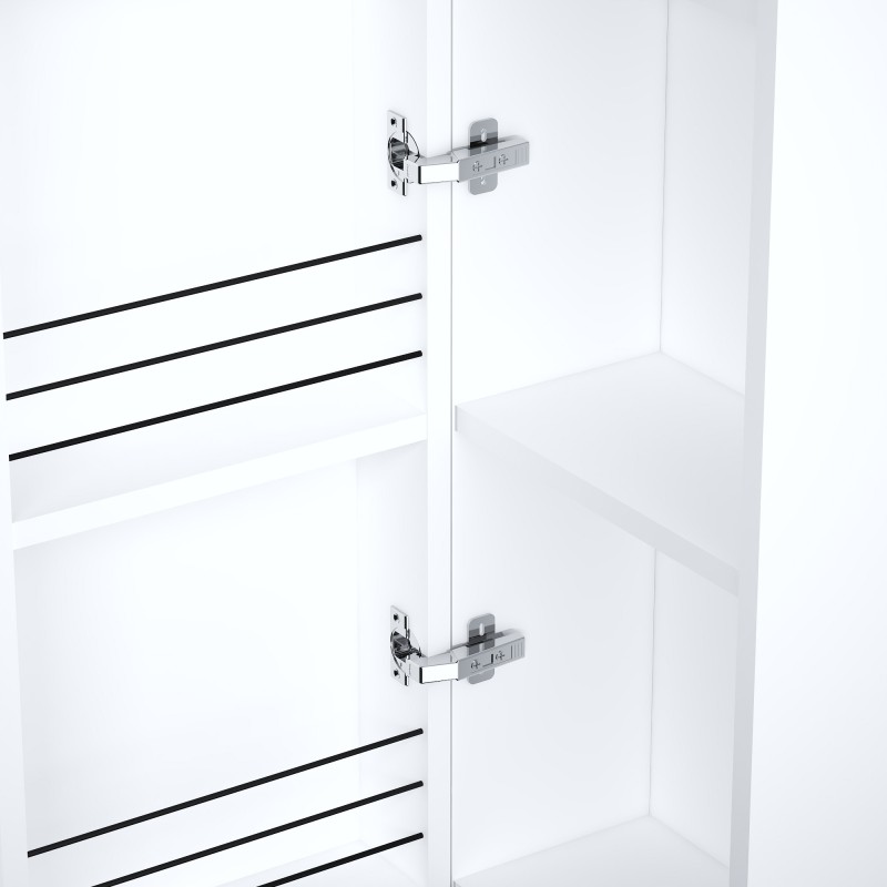 kolekcja Oval Słupek wiszący, jedne drzwi, lewy lub prawy, półki z płyty | Sklep.devo.pl