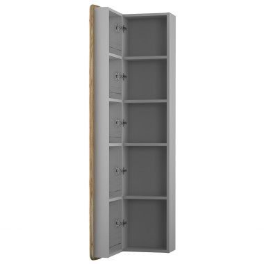 kolekcja Oval Słupek wiszący, jedne drzwi, lewy lub prawy, półki z płyty | Sklep.devo.pl