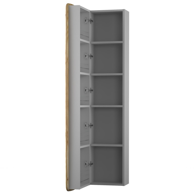 kolekcja Oval Słupek wiszący, jedne drzwi, lewy lub prawy, półki z płyty | Sklep.devo.pl