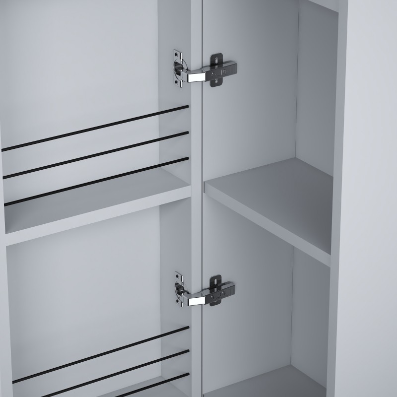 kolekcja Oval Słupek wiszący, jedne drzwi, lewy lub prawy, półki z płyty | Sklep.devo.pl