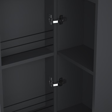 kolekcja Oval Słupek wiszący, jedne drzwi, lewy lub prawy, półki z płyty | Sklep.devo.pl