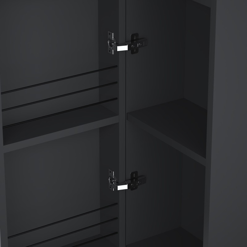 kolekcja Oval Słupek wiszący, jedne drzwi, lewy lub prawy, półki z płyty | Sklep.devo.pl