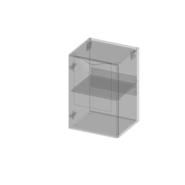 Kolekcja Arc Półsłupek wiszący pod blat, jedne drzwi, lewy lub prawy, półki z płyty 40cm | Sklep.devo.pl