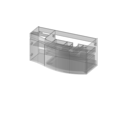 Vena Arte 2.0 Szafka pod umywalkę, jedne drzwi, dwie szuflady, lewa lub prawa, wbudowany organizer | Sklep.devo.pl