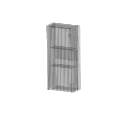 kolekcja Gloria 2.0 Szafka wisząca, jedne drzwi, lewe lub prawe, wykończenie ryflowane z uchwytem| Sklep.devo.pl