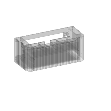 Gloria Style Szafka pod blat i umywalkę nablatową, dwie szuflady, wbudowany organizer, ryflowanie| Sklep.devo.pl