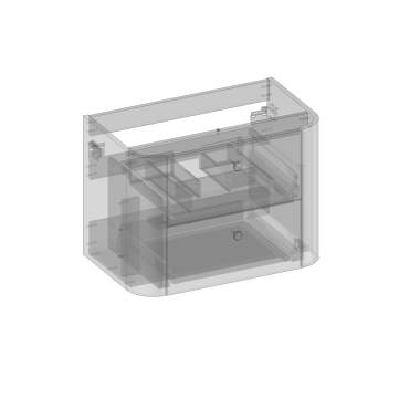 Kolekcja Gloria 2.0 Szafka pod blat i umywalkę nablatową, dwie szuflady, wbudowany organizer, gładkie z uchwytem| Sklep.devo.pl