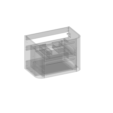 Kolekcja Gloria 2.0  Szafka pod umywalkę, dwie szuflady, wbudowany organizer, wykończenie gładkie| Sklep.devo.pl