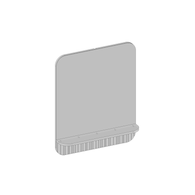 Kolekcja Gloria Style Lustro z półką, wykończenie ryflowane| Sklep.devo.pl