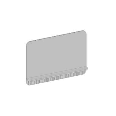 Kolekcja Gloria 2.0 Lustro z półką, wykończenie ryflowane| Sklep.devo.pl