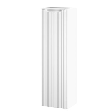 kolekcja Gloria Style Półsłupek z blatem, jedne drzwi, lewy lub prawy, półki szklane, wykończenie ryflowane| Sklep.devo.pl